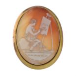 Early 20th century cameo brooch