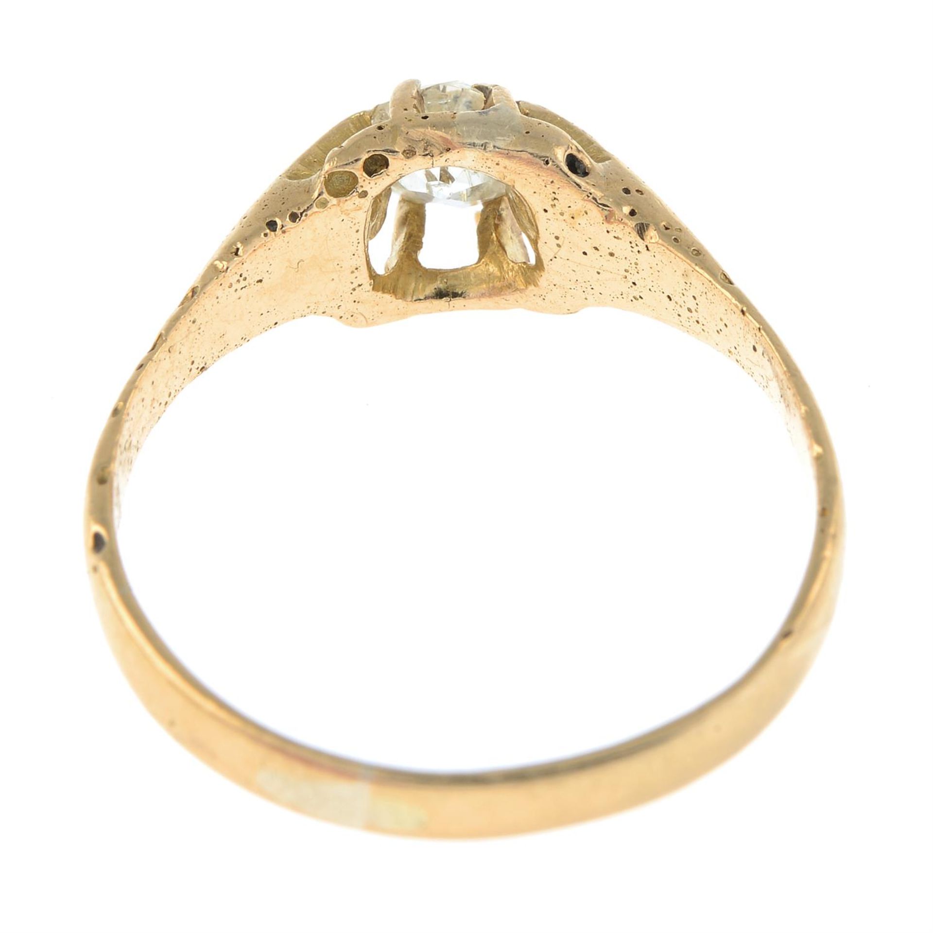 18ct gold diamond single-stone ring - Bild 2 aus 2