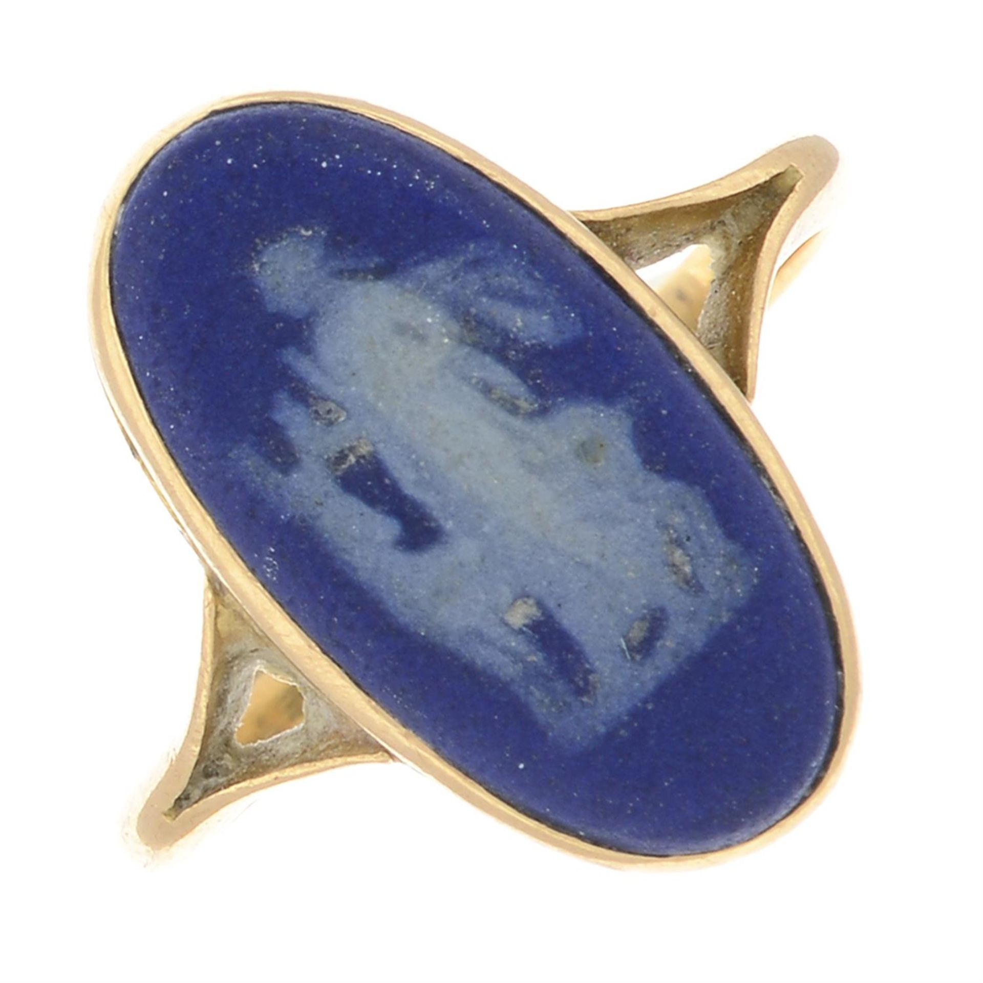 Jasperware cameo ring, by Wedgwood