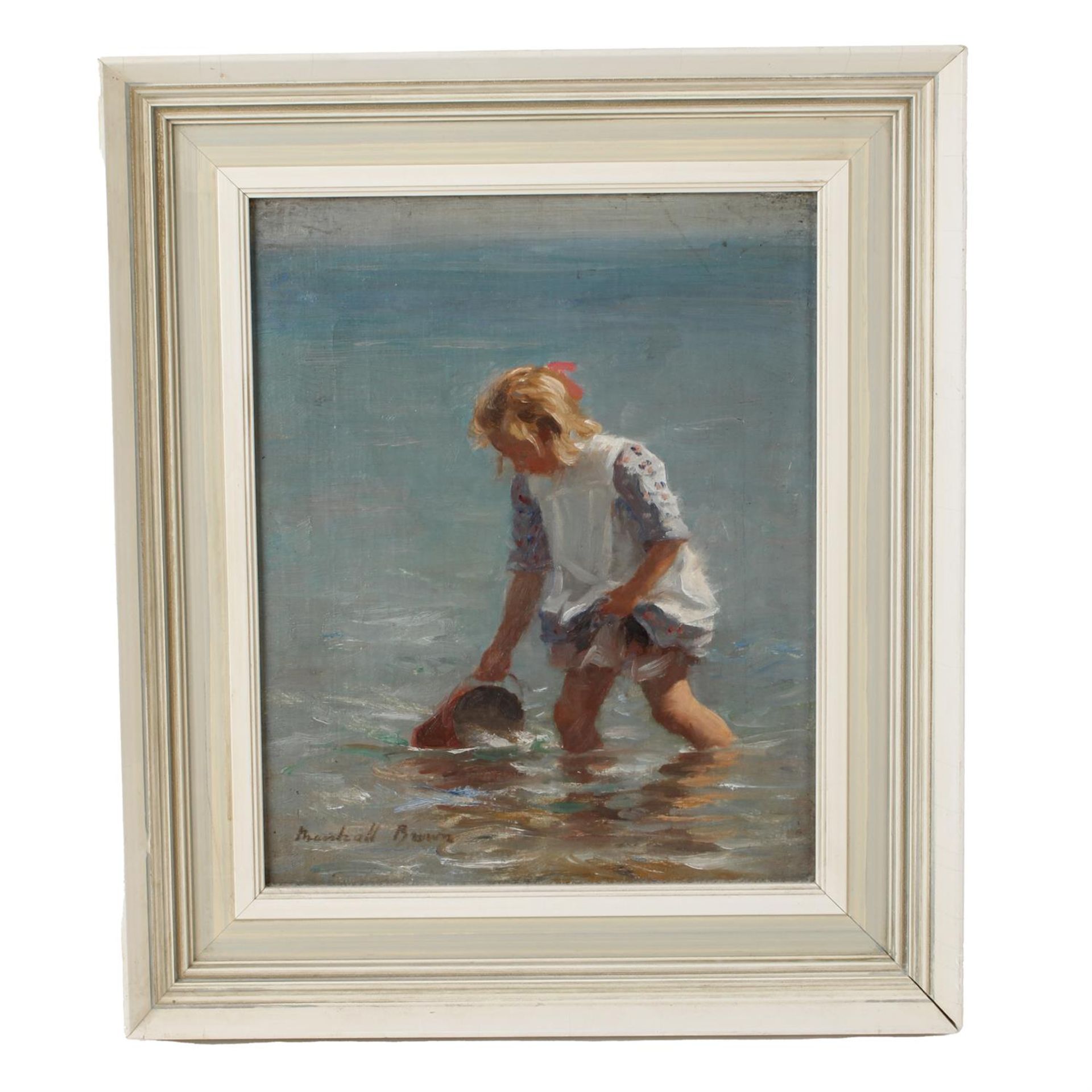 William Marshall Brown - Girl on the beach - Bild 2 aus 3