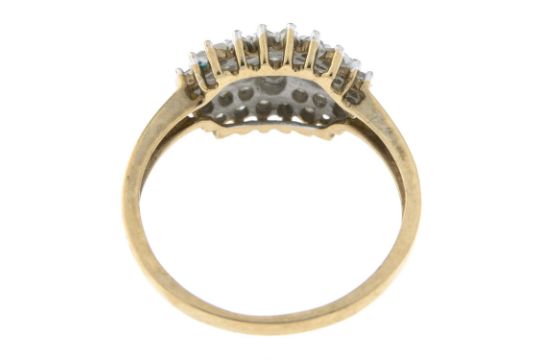 9ct gold diamond ring - Bild 2 aus 2