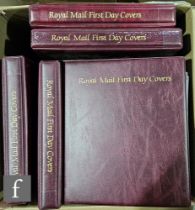 A comprehensive collection of Queen Elizabeth II Royal Mail Great Britain first day covers, dating