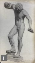 FRANK S HARPER (LATE 19TH CENTURY) - Study of the Dancing Faun after the classical sculpture,