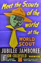 Various items of Scout memorabilia to include a  poster titled 'Meet the Scouts of the world at