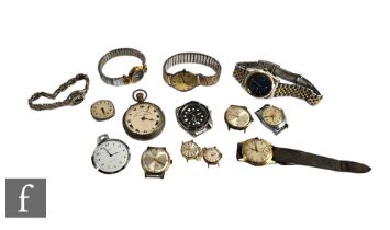 A collection of wrist and fob watches. (qty)