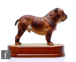 A Royal Worcester model of a bulldog, modelled by Doris Lindner, circa 1968, printed marks, complete