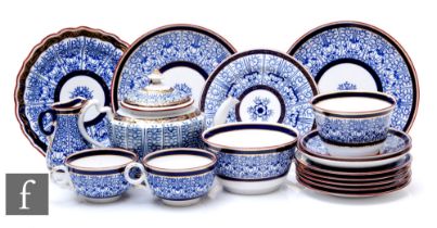 A collection of 19th Century Royal Worcester 'Royal Lily' pattern items, to include two teacups