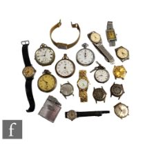 An Ingersol Triumph gentleman's wrist watch, other gentlemen's and lady's wrist watches, also four