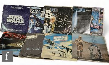 A collection of Star Wars vinyl records, comprising soundtracks and story records. (10)