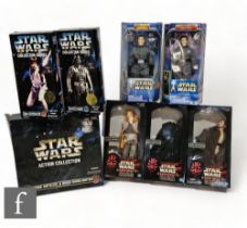 A collection of Hasbro Star Wars 12 inch action figures, comprising Wedges Antilles & Biggs