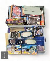 A large assorted collection of film related empty packaging, magazines, stickers, posters etc, to