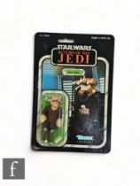 A Kenner Star Wars Return of the Jedi Ree-Yees, sealed on a 65 back card.