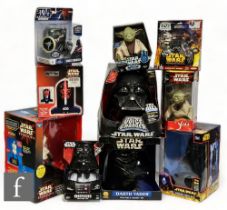 A collection of assorted Star Wars electronic toys, to include voice changers, interactive