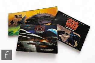 Three Star Wars portfolios by Ralph McQuarrie, comprising Star Wars, The Empire Strikes Back and