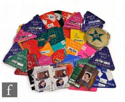 A large collection of 1990s Simply Red satin and laminated tour passes, to include backstage, AAA,