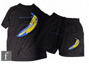Velvet Underground - A 1993 British tour crew t shirt and shorts, both labelled large. (2) *A Tour