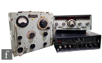 A Heathkit HR-1680 receiver, a Farnell PSG520H signal generator, an Advance type 1 signal generator,