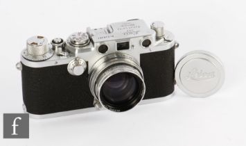 A Leica IIIf, circa 1951, serial number 540201, with Summitar 50mm f/2 lens.
