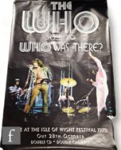 A The Who Isle Of Wight festival album teaser poster, 152cm x 101cm. *A Tour Manager's Private