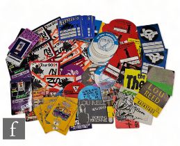 A large collection of assorted 1990s and 2000s festival and various tour satin and laminated passes,