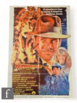 An Indiana Jones and The Temple Of Doom 1984 US One Sheet poster, starring Harrison Ford, Drew