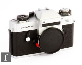 A Leica Leicaflex SL SLR Body, 1972, chrome, serial no. 1341749.