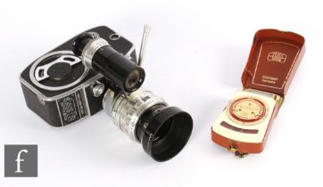 A Palliard-Bolex cine camera, with Paillard Bolex SOM Berthiot Cinor f2.8 12.5 lens, serial No.