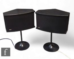 A pair of Bose 901 floor standing speakers, black. (2)