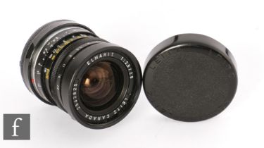 A Leitz Elmarit-R 28mm f/2.8 lens, serial number 2543825.