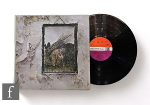 Led Zeppelin - A IV LP (four symbols), Deluxe 2401012, first UK pressing, red/maroon label, Peter