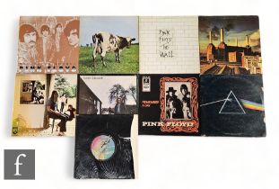 Pink Floyd - A collection of LPs, to include Dark Side Of The Moon, SHVL 804, Remember A Day, SMC 68
