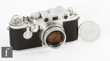 A Leica IIIf, circa 1954, serial number 720846 with Summicron 50mm f/2 lens.