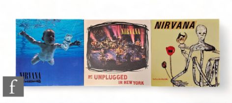 Nirvana - A collection of LPs, to include Nevermind, GEF 24425, Unplugged in New York, GEF 24727 and
