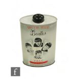 A 1960s Margo of Mayfair With The Beatles talcum powder tin.