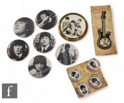 A collection of original 1960s Beatles related items, to include a compact, a set of four carded