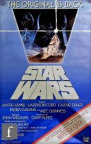 A Star Wars (1977) 1982 re-release US One Sheet poster with Revenge of the Jedi banner, folded, 27 x