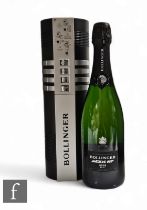 A bottle of James Bond 50th Anniversary Bollinger Champagne, limited edition of 30,000, produced