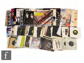 The Beatles and Related - A collection of eighteen vinyl LPs and approximately eighty 7 inch