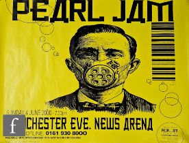 A Pearl Jam 2000 original Binaural Tour poster, 101cm x 76cm. *A Tour Manager's Private Collection -