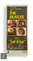A Beatles Let It Be (1970) Australian Daybill film poster, folded, 13 x 28 inches.