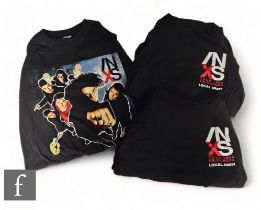 INXS - Two 1990 UK/Europe tour local crew t shirts, both labelled X Large, also a European Tour t