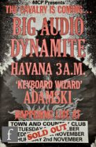 A 1986 Big Audio Dynamite poster, with support Beastie Boys, 102cm x 76cm, and further Big Audio