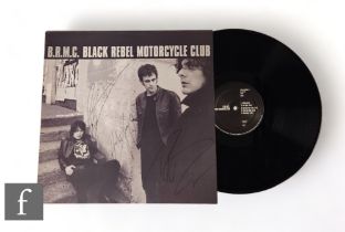 B.R.M.C Black Rebel Motorcycle Club - A signed LP, signed by three band members. *A Tour Manager's