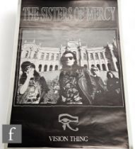 Two Sisters of Mercy tour/music posters, album poster Vision Thing, 140cm x 100cm and a 1993