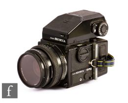 A Zenza Bronica ETRSi Medium Format SLR Camera, a Zenzanon-PE f/2.8 75mm lens.