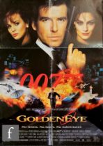Two James Bond posters, Goldeneye (2010) teaser UK Quad poster, 30 x 40 inches, and A View to a Kill