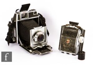 A Linhof Super Technika IV Medium Format Rangefinder Camera, 1964, with Schneider f/3.5 105mm lens