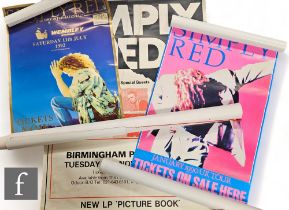 A collection of 1980s and 1990s Simply Red tour posters. (8) *A Tour Manager's Private