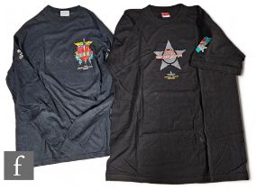 Bon Jovi - The Jersey Syndicate 1989/90 crew long sleeve t shirt, labelled L, and a Coca Cola