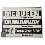 A The Thomas Crown Affair (1968) British Quad film poster, starring Steve McQueen and Faye